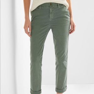 Gap Girlfriend Twill Stripe Chino Crop Pants 6